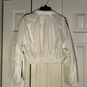 Lovetree Cropped White Windbreaker